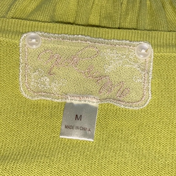 Nick & Me Mustard Open front cardigan Size M - Picture 4 of 5